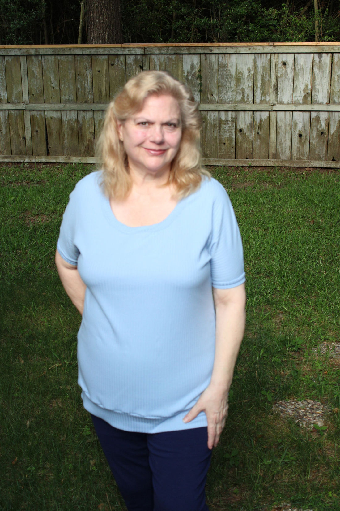 No Hemming! Hazelnut Top using just a serger!