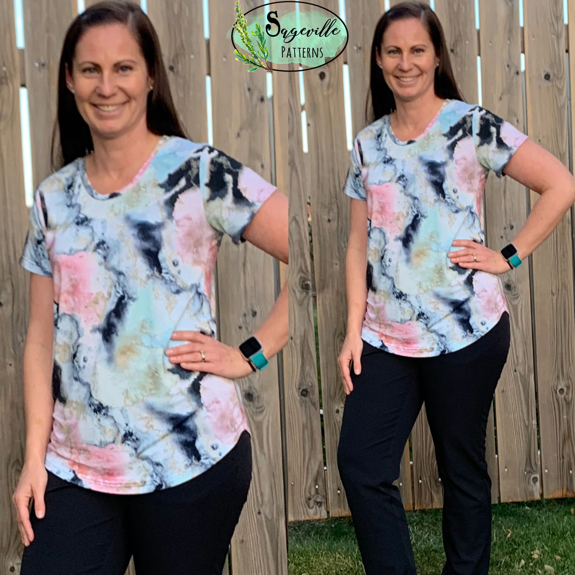 Buttercup Tee *Grab it for FREE with the code in the Sageville Patterns Sewing Group on Facebook!