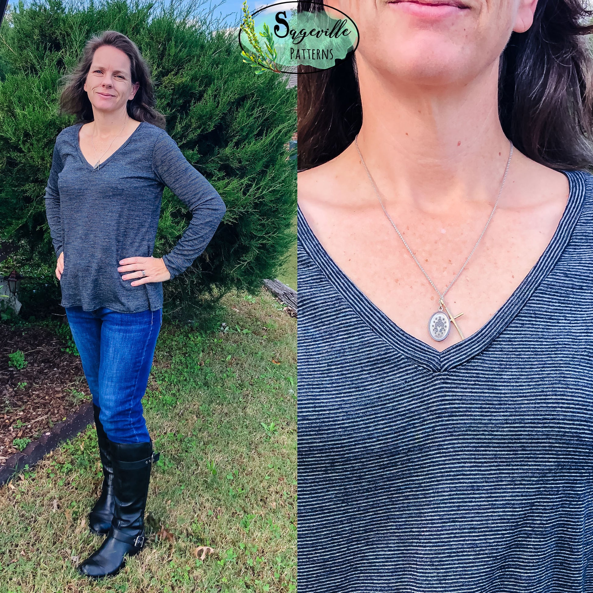 Buttercup Tee *Grab it for FREE with the code in the Sageville Patterns Sewing Group on Facebook!