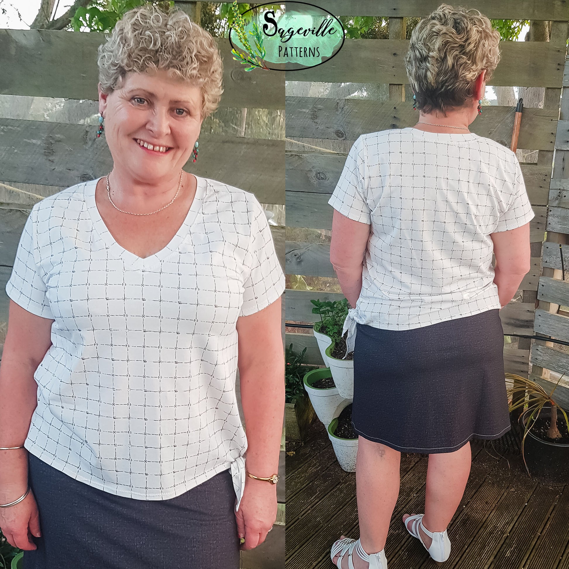 Buttercup Tee *Grab it for FREE with the code in the Sageville Patterns Sewing Group on Facebook!