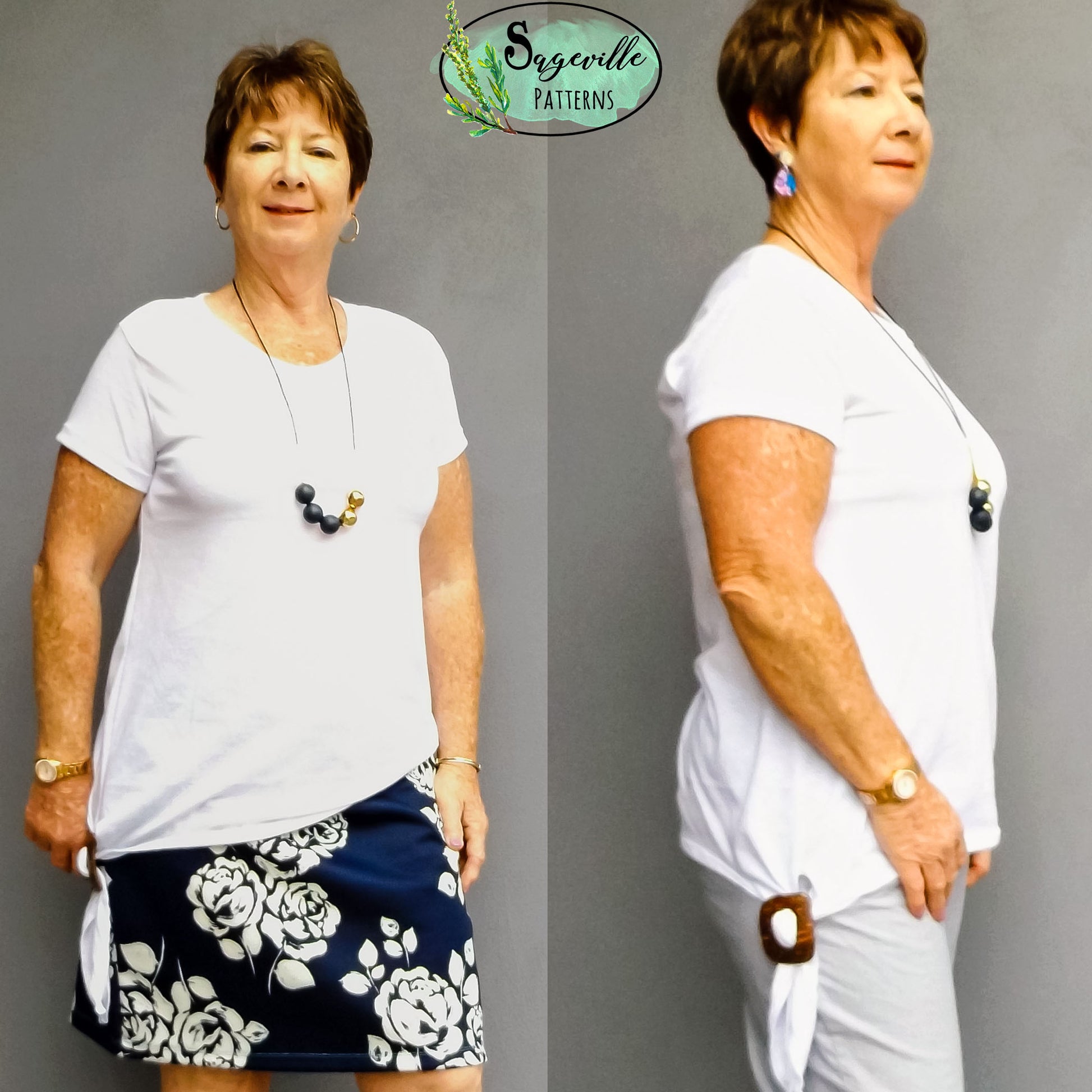 Buttercup Tee *Grab it for FREE with the code in the Sageville Patterns Sewing Group on Facebook!