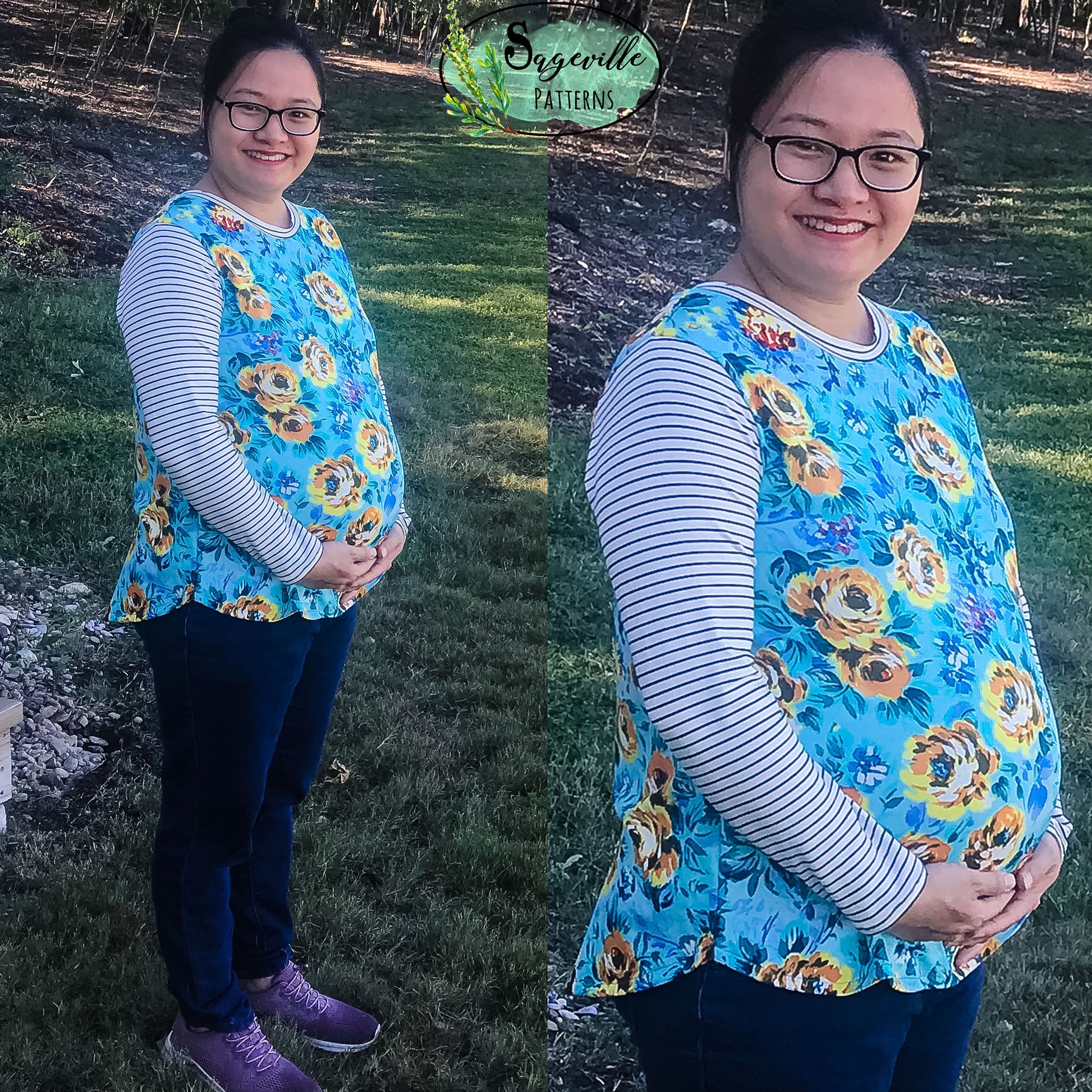 Buttercup Tee *Grab it for FREE with the code in the Sageville Patterns Sewing Group on Facebook!