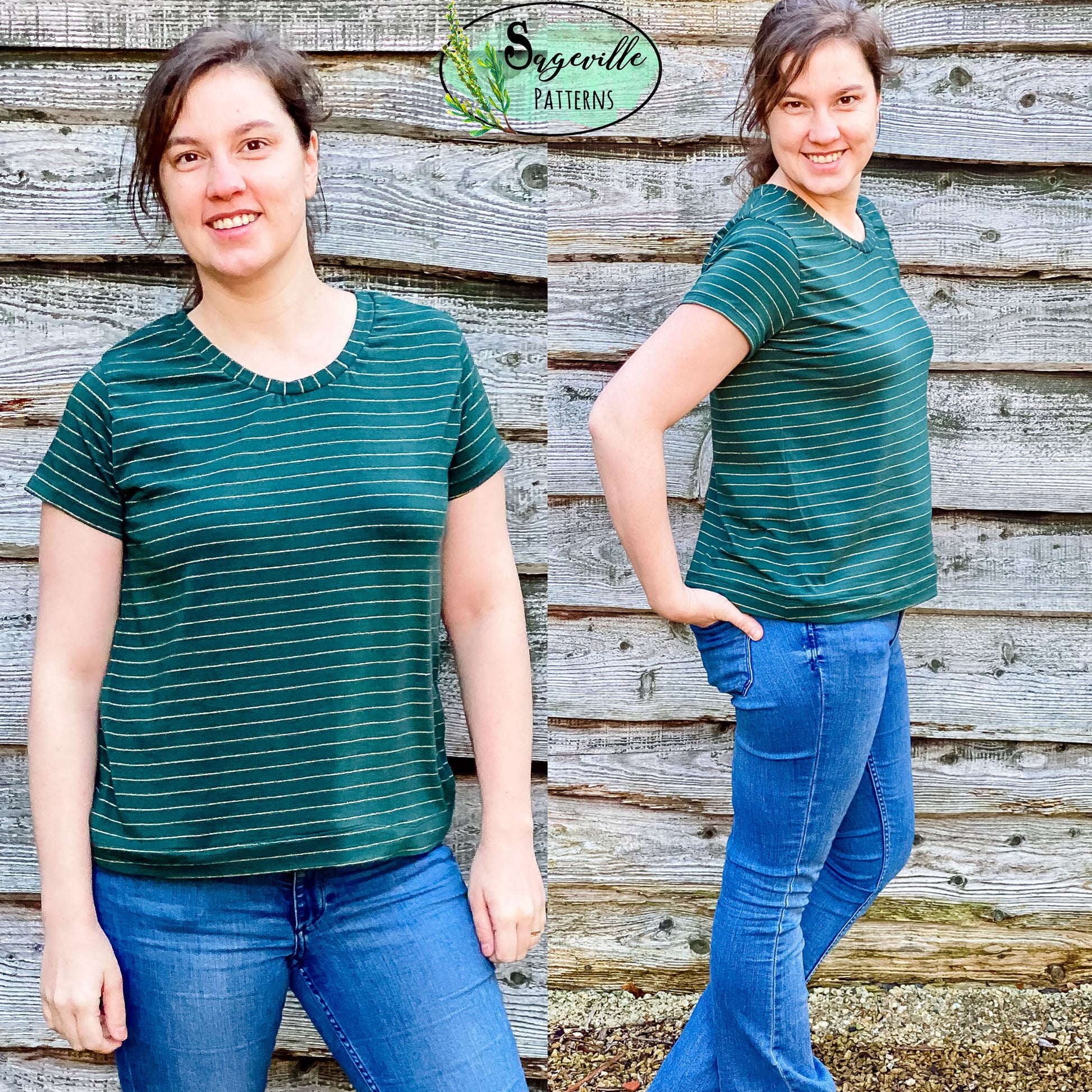 Buttercup Tee *Grab it for FREE with the code in the Sageville Patterns Sewing Group on Facebook!
