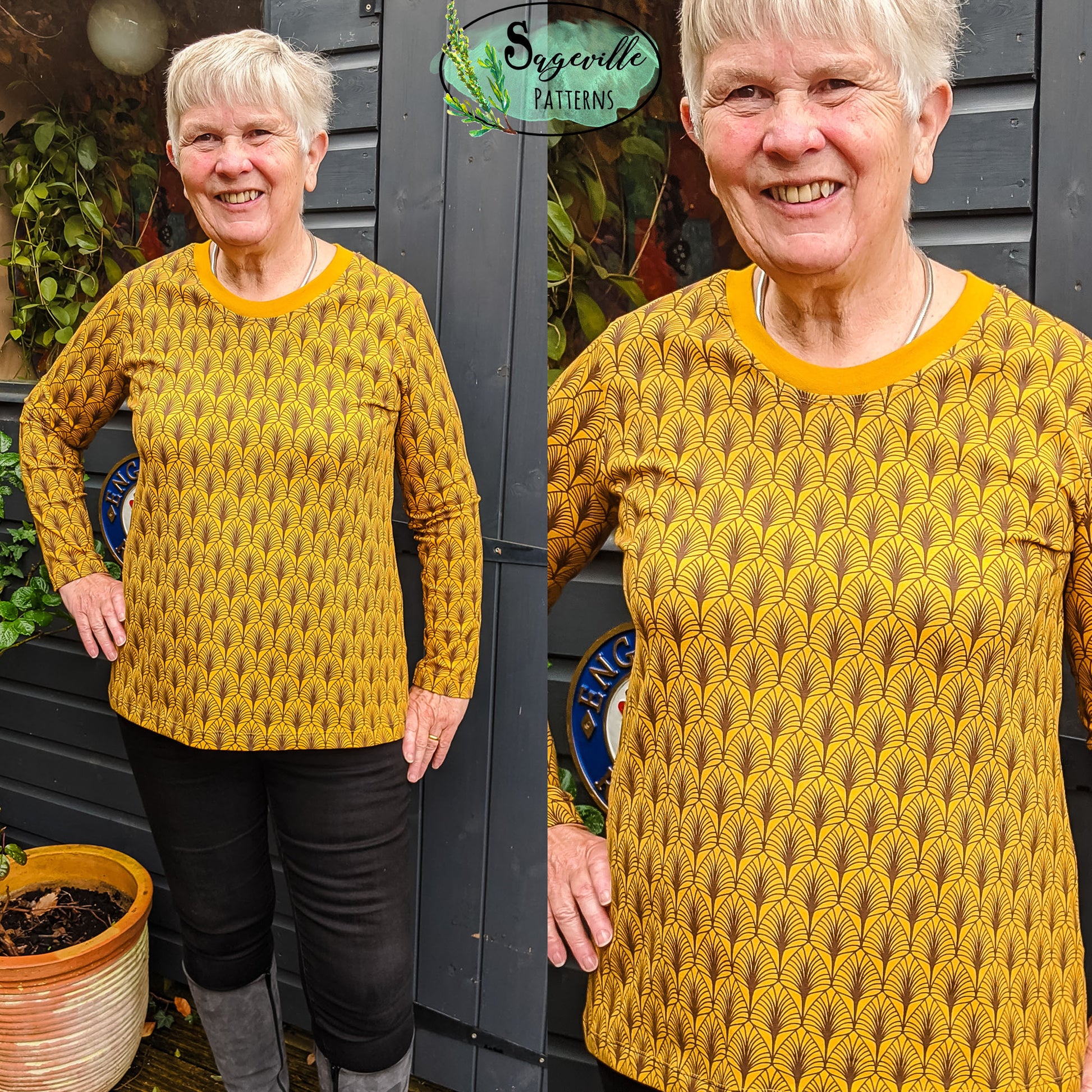 Buttercup Tee *Grab it for FREE with the code in the Sageville Patterns Sewing Group on Facebook!