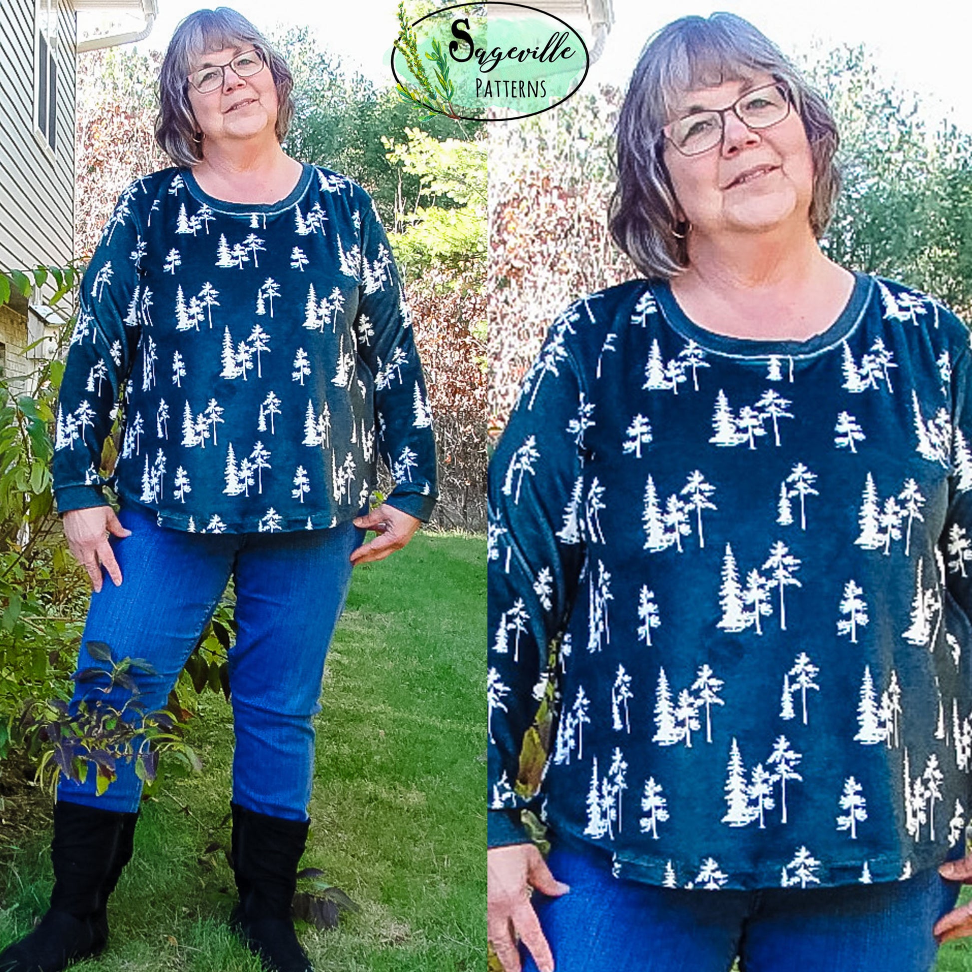 Buttercup Tee *Grab it for FREE with the code in the Sageville Patterns Sewing Group on Facebook!