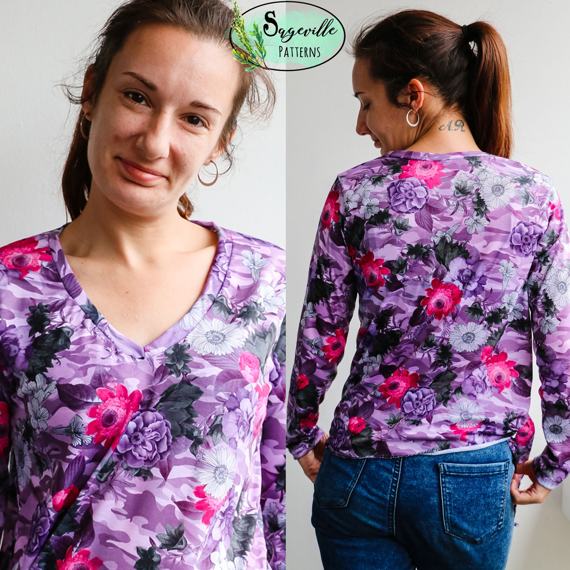 Buttercup Tee *Grab it for FREE with the code in the Sageville Patterns Sewing Group on Facebook!