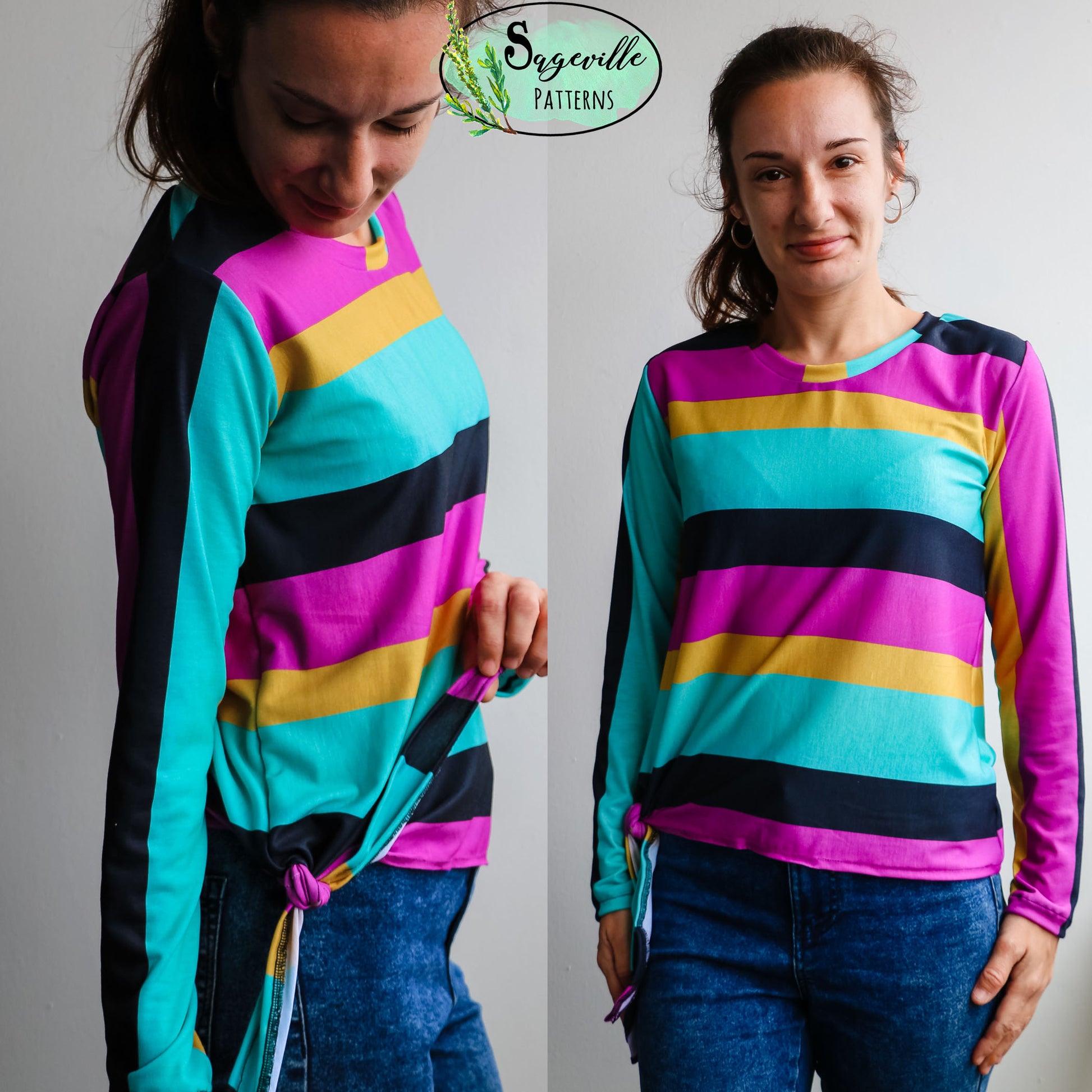 Buttercup Tee *Grab it for FREE with the code in the Sageville Patterns Sewing Group on Facebook!