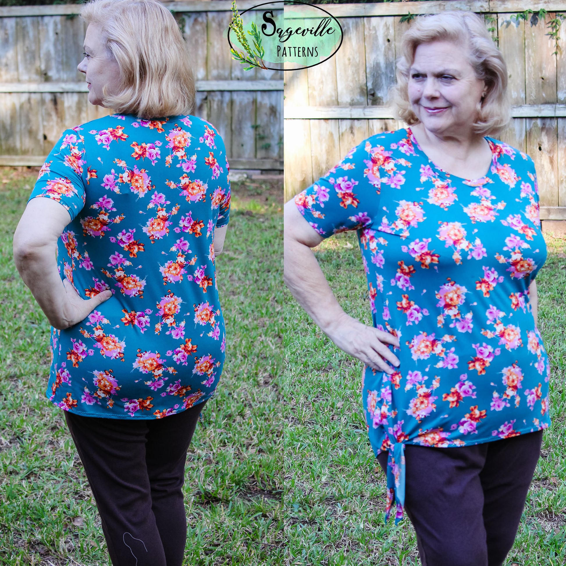 Buttercup Tee *Grab it for FREE with the code in the Sageville Patterns Sewing Group on Facebook!