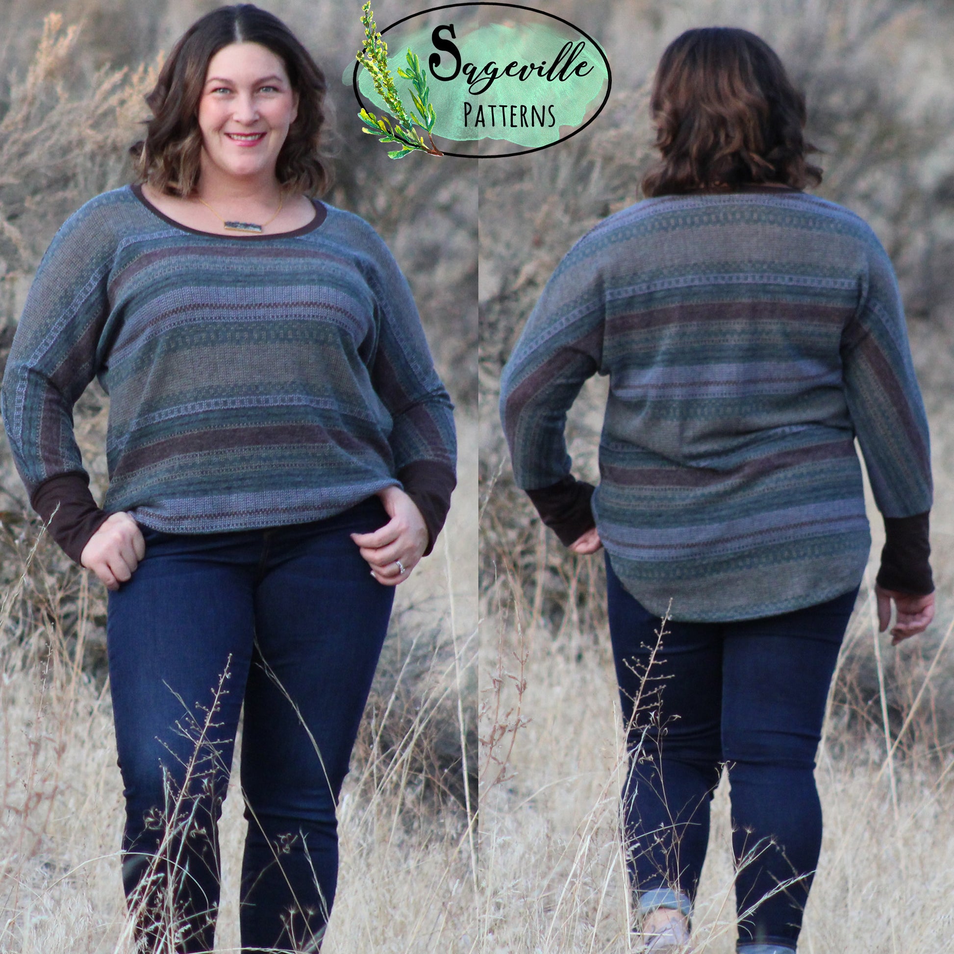 Hazelnut Top Bundle! Save big when you buy BOTH the Women's & Girl's Patterns!