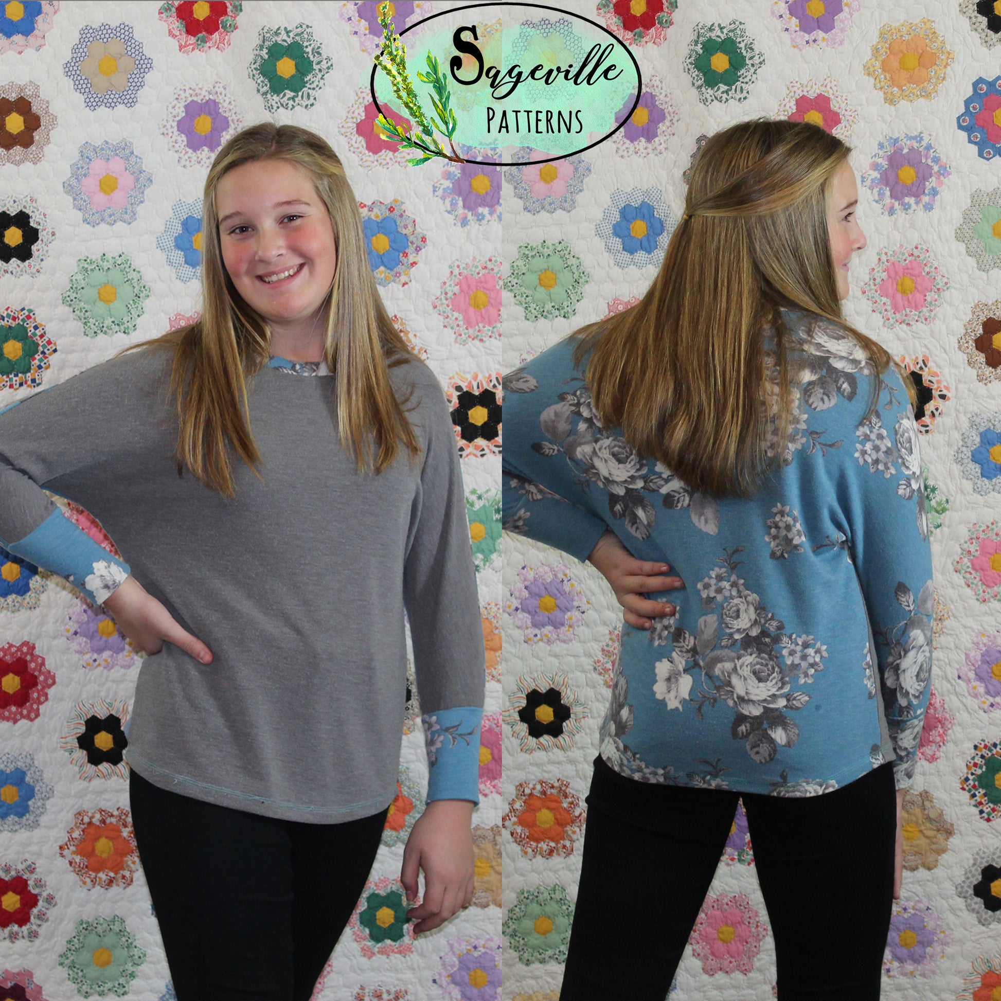 Hazelnut Top Bundle! Save big when you buy BOTH the Women's & Girl's Patterns!