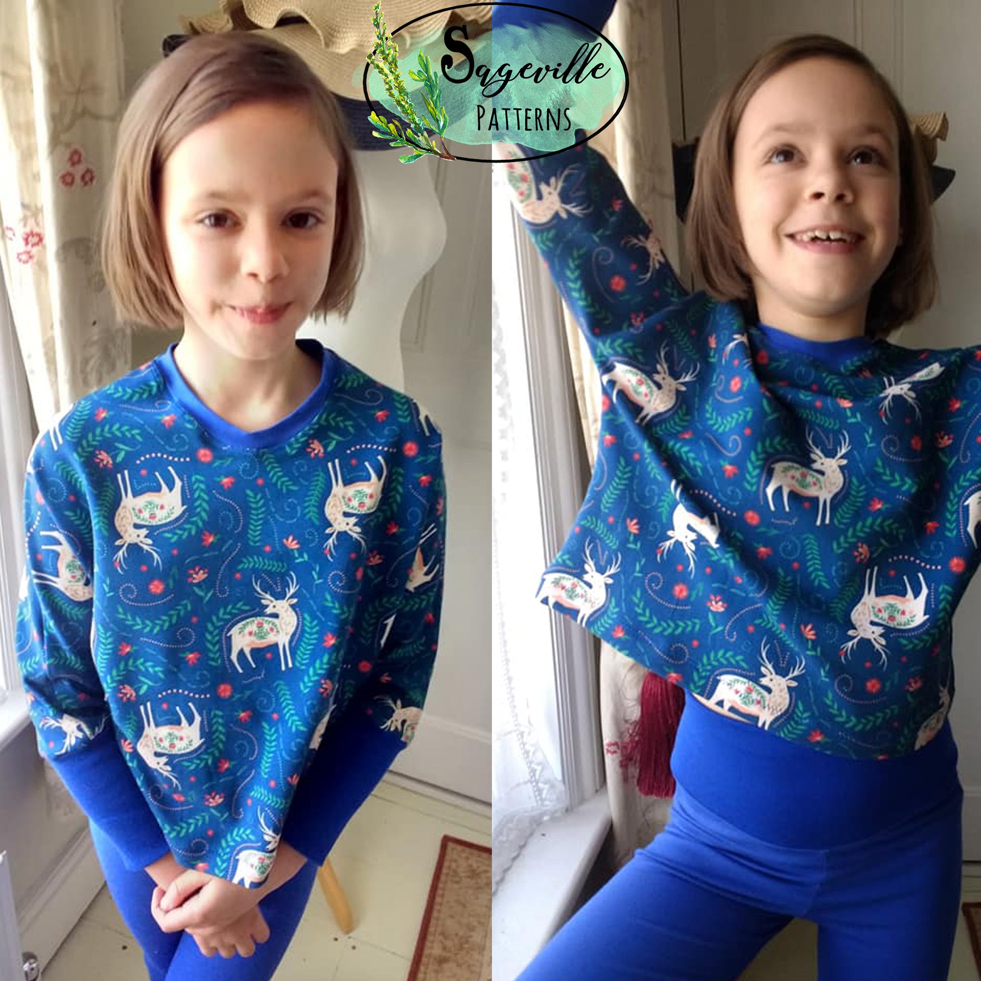 Hazelnut Top Bundle! Save big when you buy BOTH the Women's & Girl's Patterns!