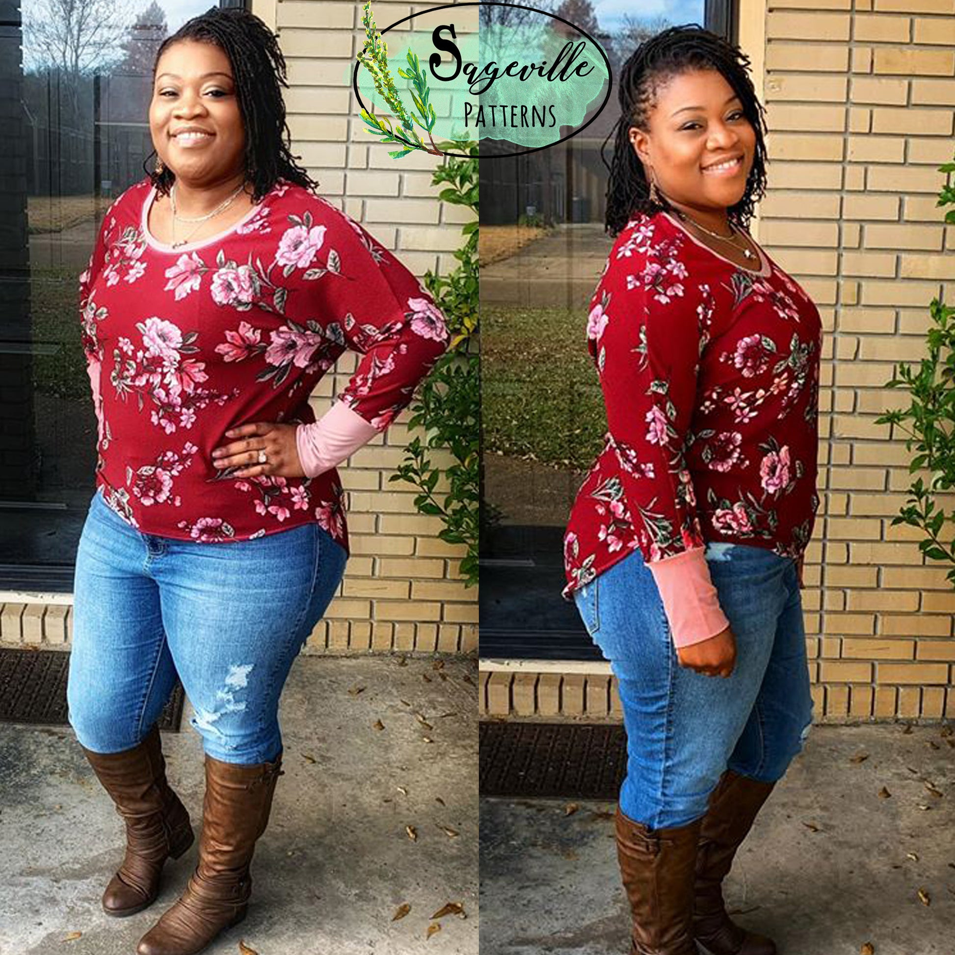 Hazelnut Top Bundle! Save big when you buy BOTH the Women's & Girl's Patterns!