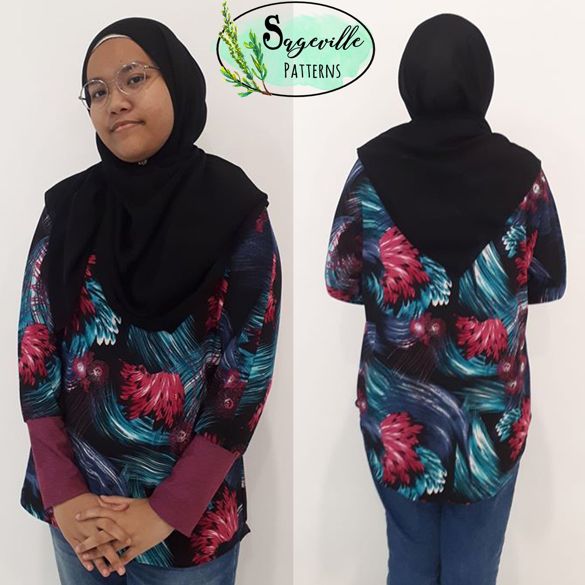 Hazelnut Top Bundle! Save big when you buy BOTH the Women's & Girl's Patterns!
