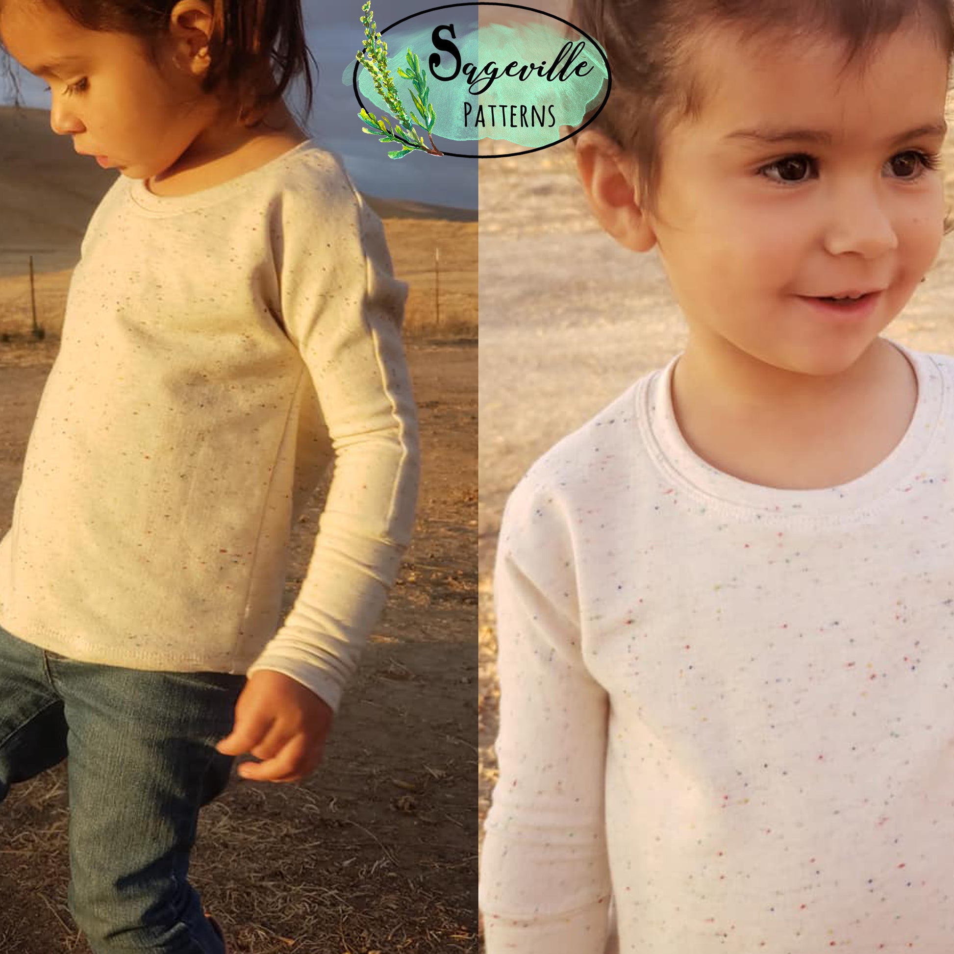 Hazelnut Top Bundle! Save big when you buy BOTH the Women's & Girl's Patterns!