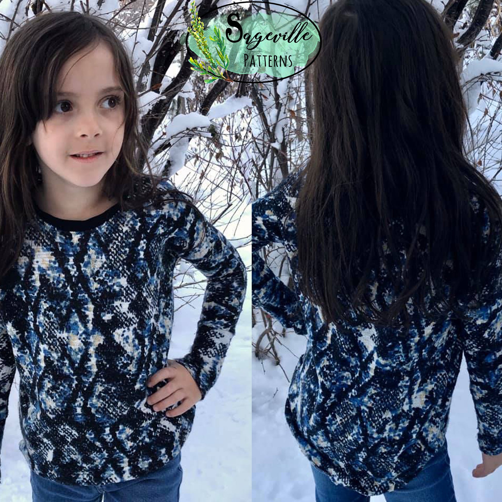 Hazelnut Top Bundle! Save big when you buy BOTH the Women's & Girl's Patterns!