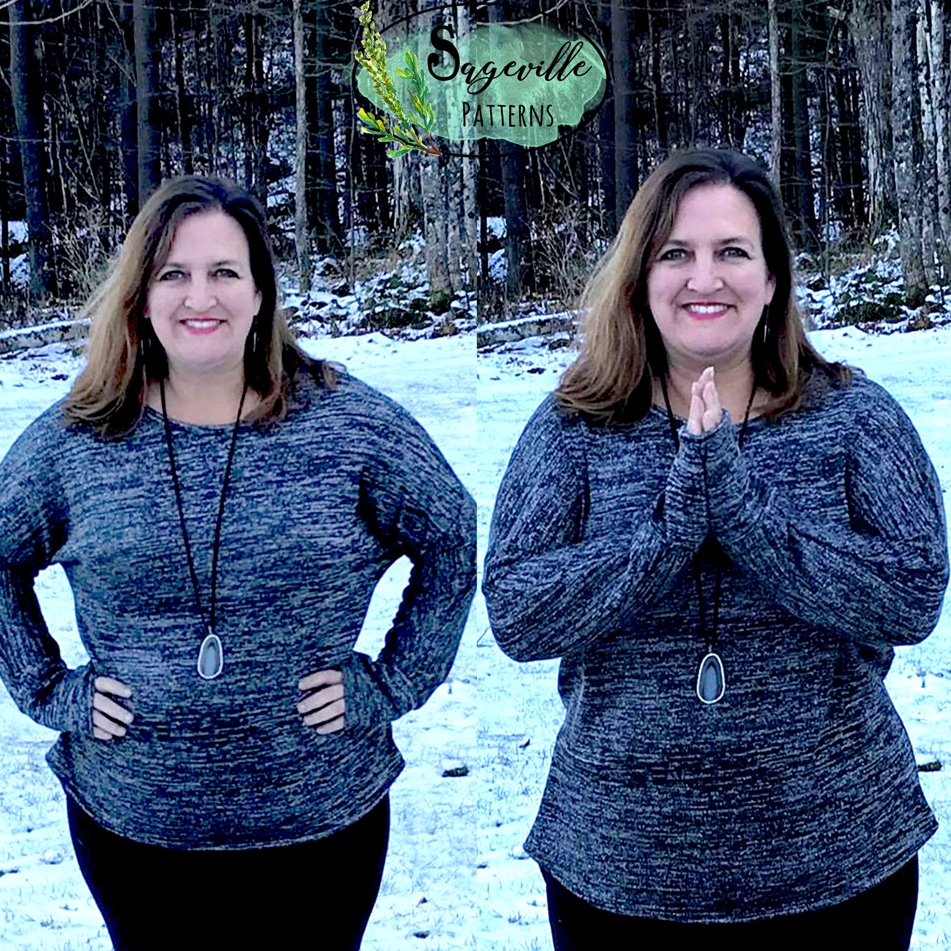 Hazelnut Top Bundle! Save big when you buy BOTH the Women's & Girl's Patterns!