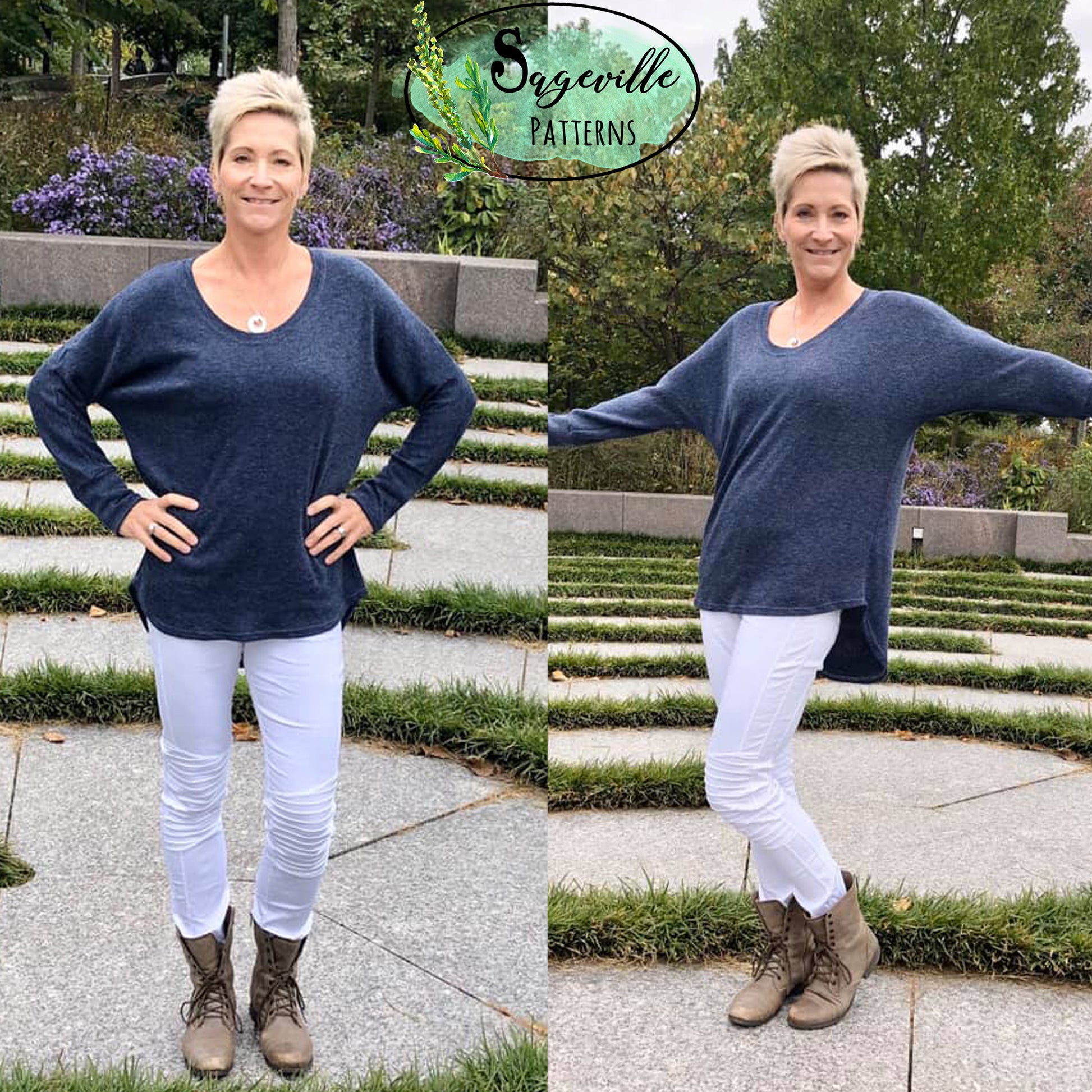 Hazelnut Top Bundle! Save big when you buy BOTH the Women's & Girl's Patterns!