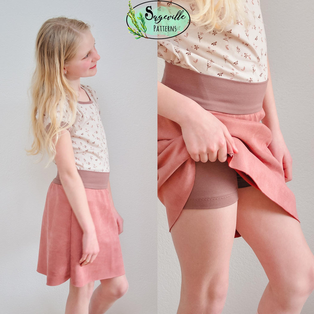 Girl's Sunflower Skort