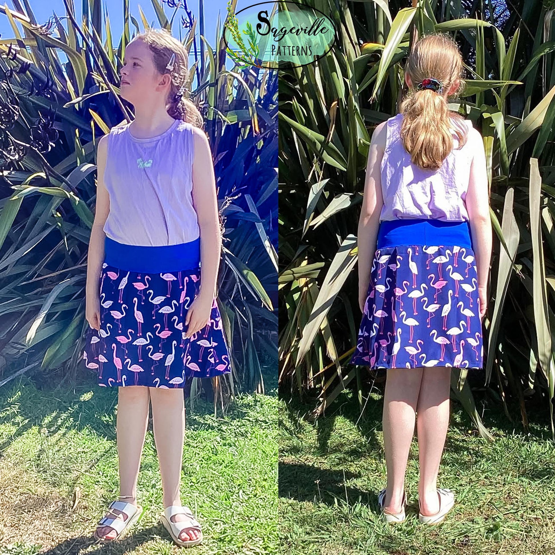 Girl's Sunflower Skort