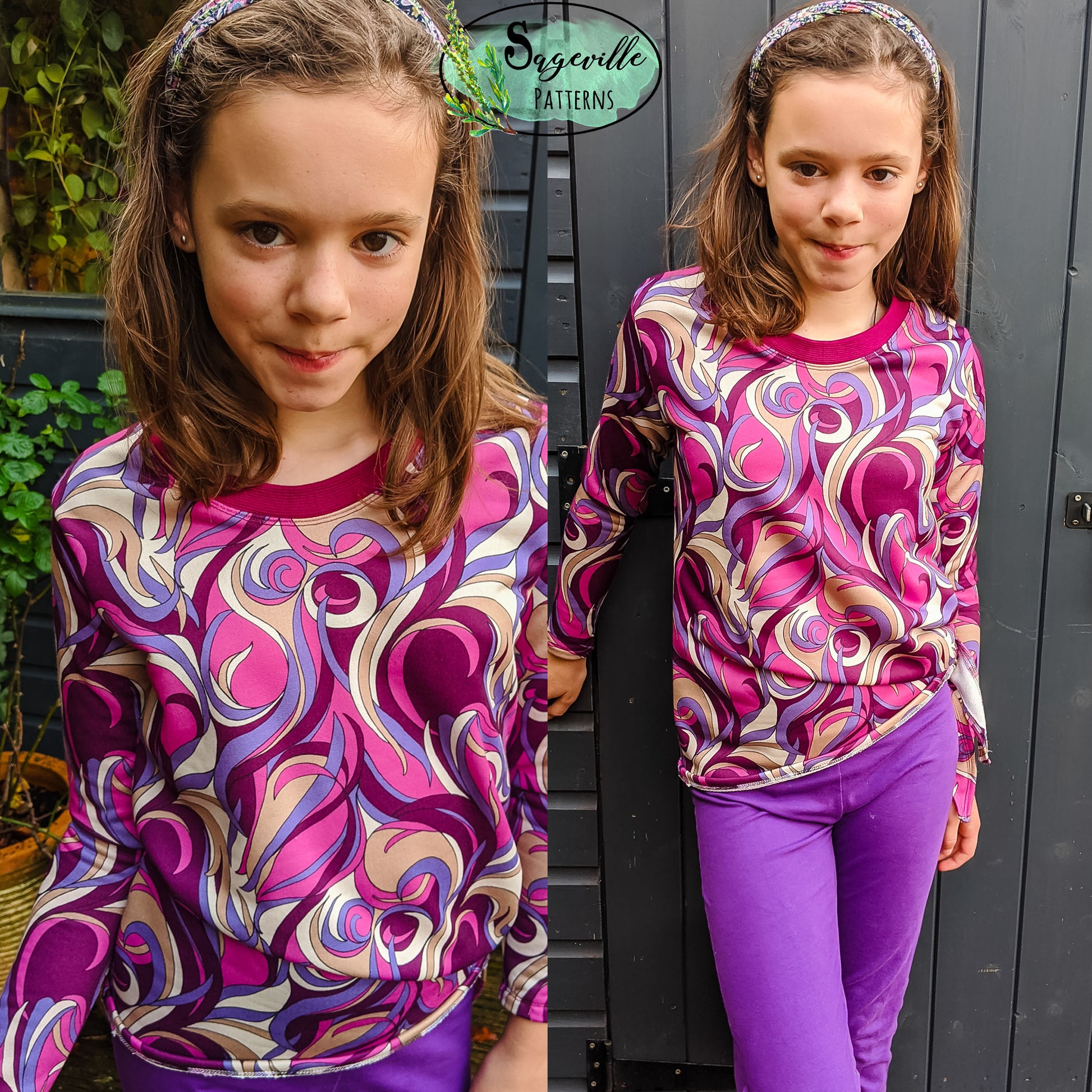 Kid's Buttercup Tee *Grab it for FREE with the code in the Sageville Patterns Sewing Group on Facebook!