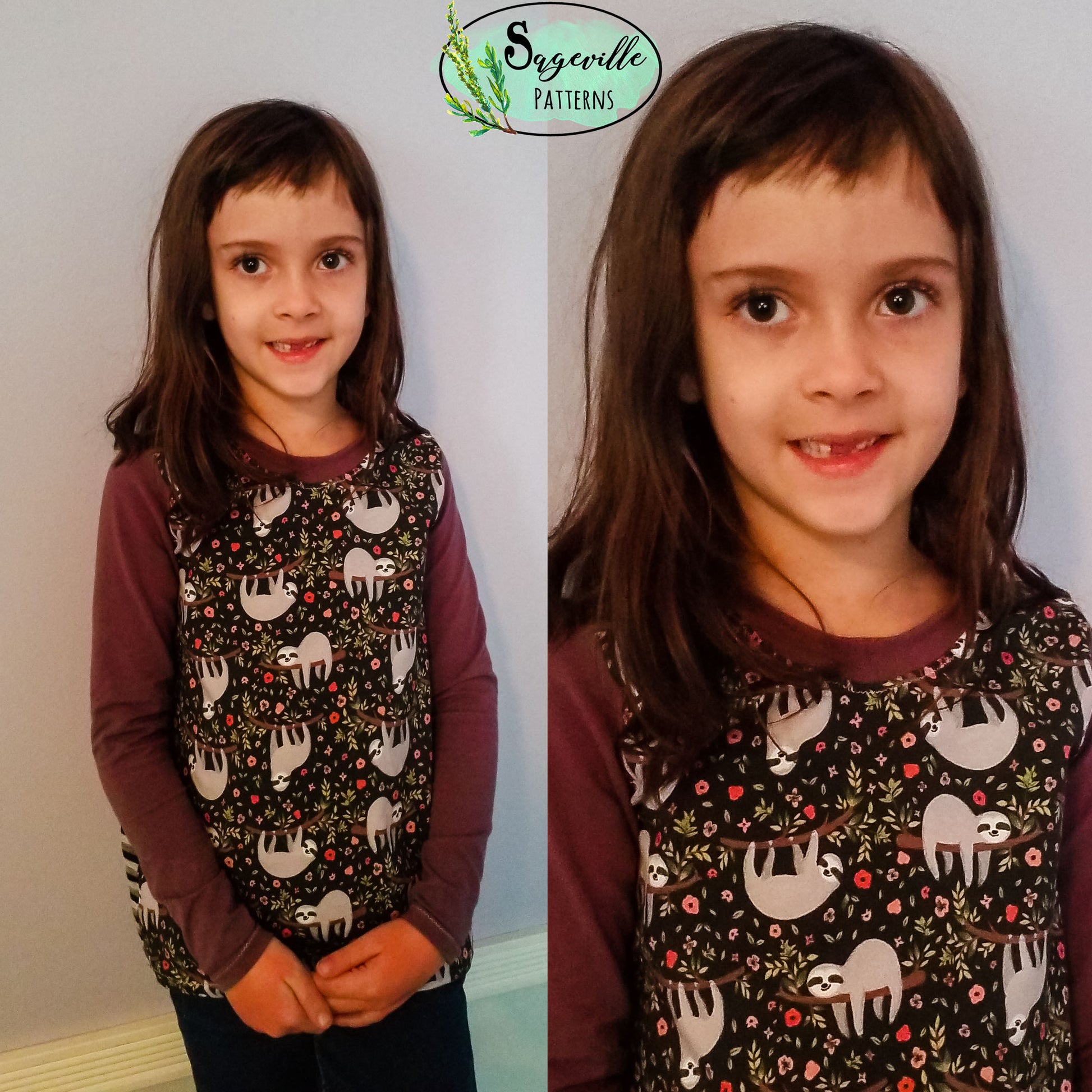 Kid's Buttercup Tee *Grab it for FREE with the code in the Sageville Patterns Sewing Group on Facebook!