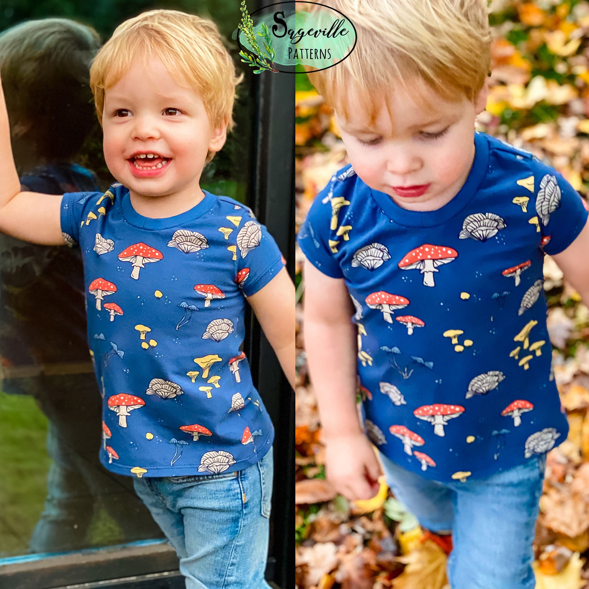 Kid's Buttercup Tee *Grab it for FREE with the code in the Sageville Patterns Sewing Group on Facebook!