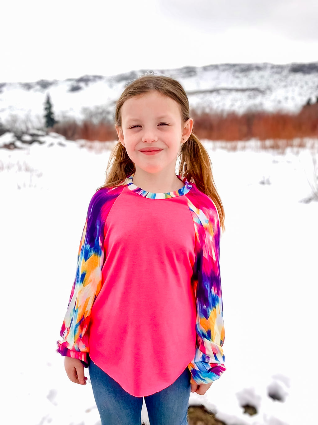 Girls Aspen Raglan