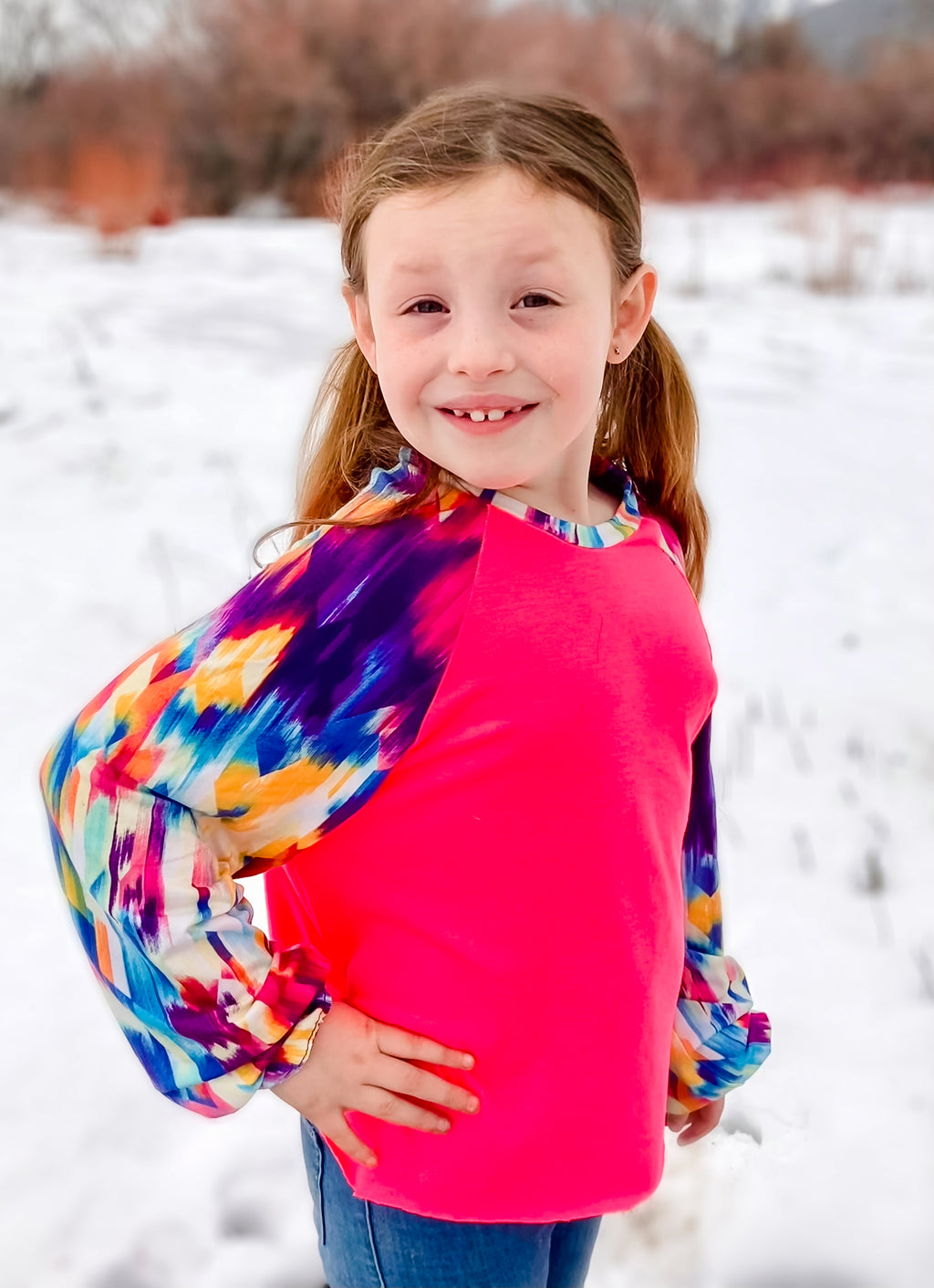 Girls Aspen Raglan