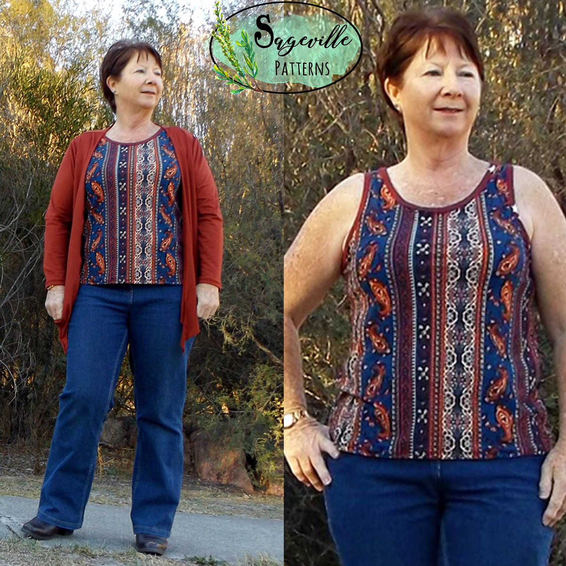 Phlox Tank Top and Dress