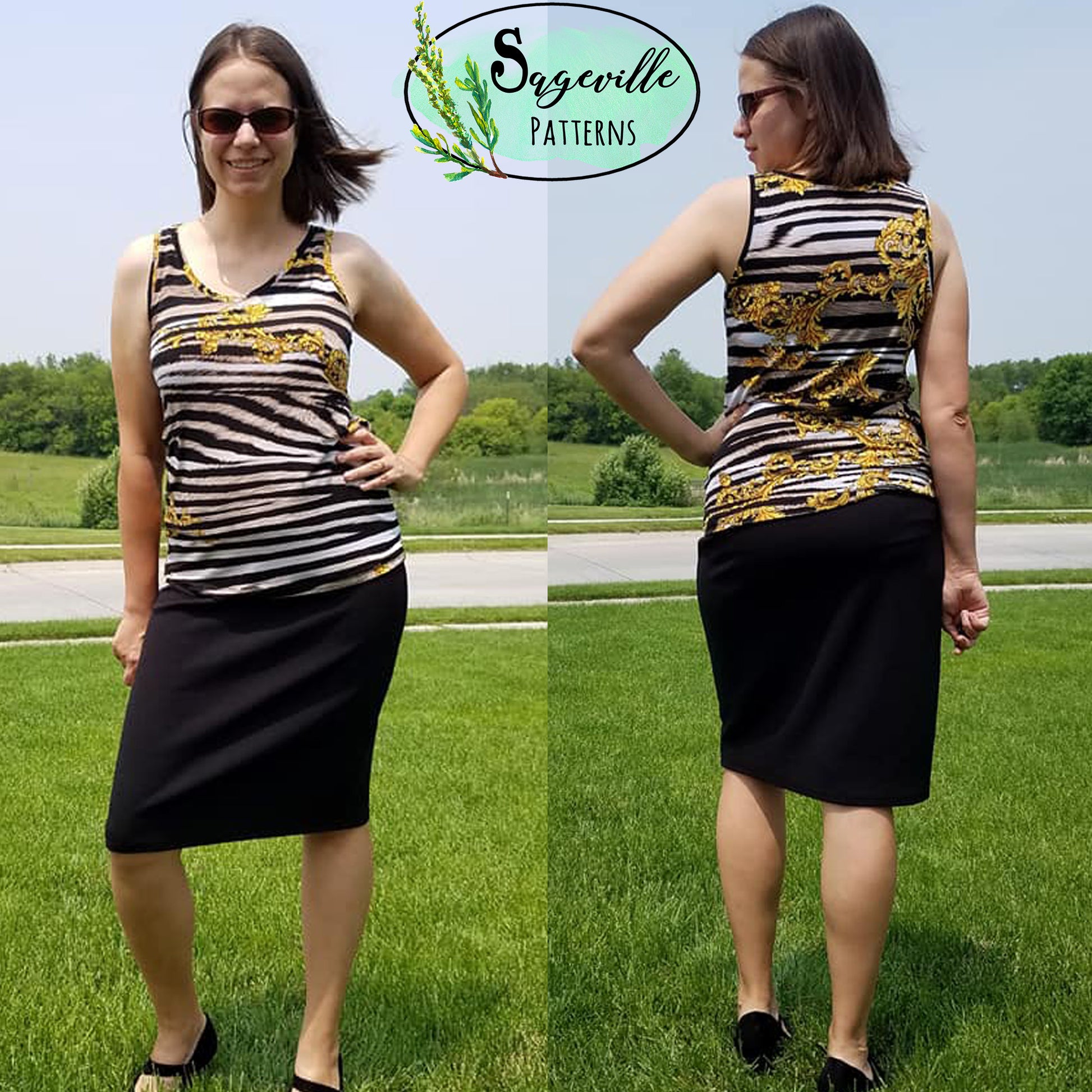 Phlox Tank Top and Dress