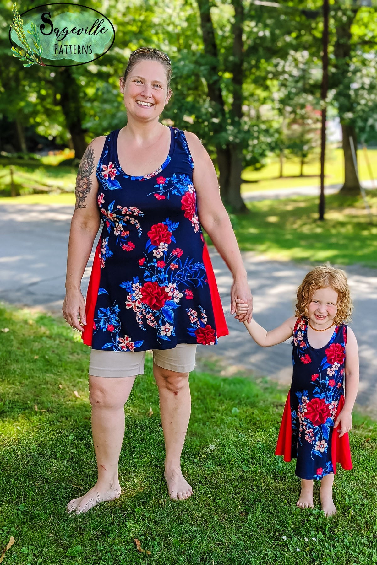 Gardenia Dress & Top Bundle! Bigger Savings When You Buy The Women's and Girl's Patterns Together!