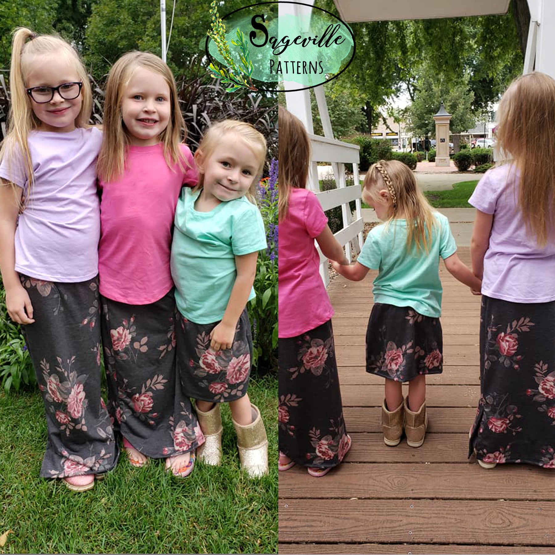 Girls Dahlia Skirt – Sageville Patterns