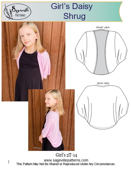 Daisy Shrug Pattern Bundle! Save big on the Women's and Girl's patterns!