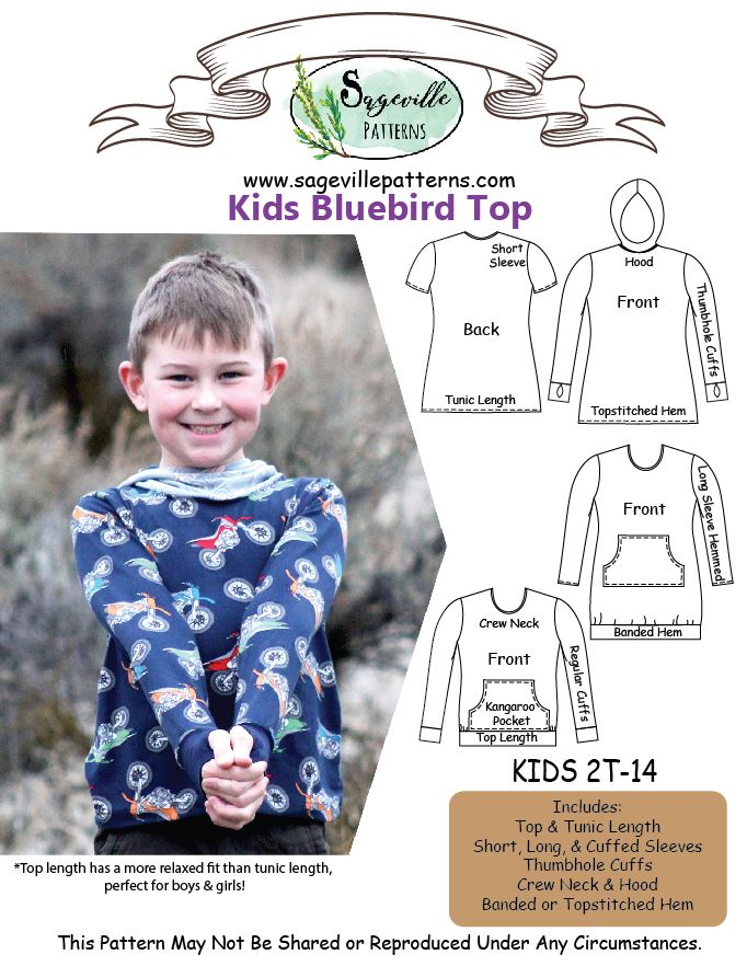 Kids Bluebird Top
